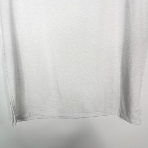 Athleta Small Gray Essence Mesh Wanderlust Hybrid Tee Short Sleeve Crew Neck - Picture 6 of 7